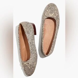 Madewell Adelle Ballet Flat - spotted calf hair